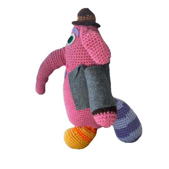 Home Made Crocheted 17” Bing Bong Plush Disney Inside Out Movie Super Unique - Picture 7 of 7